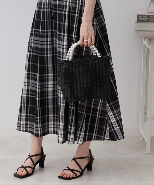 couture brooch（クチュールブローチ）の「◆パール調ハンドルバッグ（ハンドバッグ・レディース・ブラック/ナチュラル・00）」の11枚目の写真