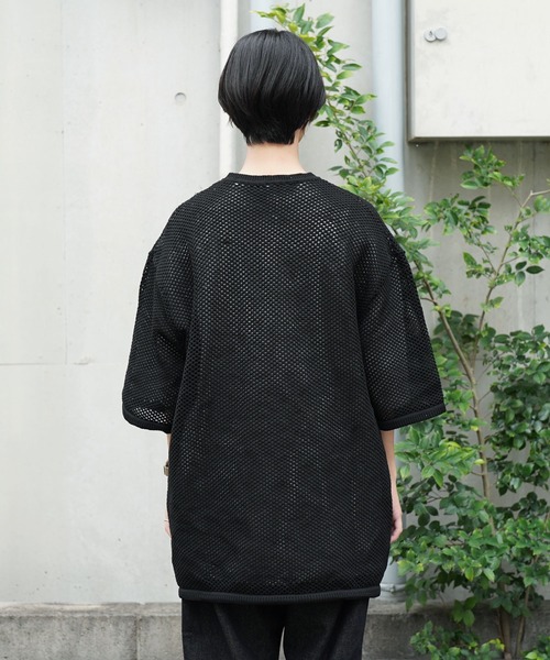 Air Tokyo(エアートウキョー)の「メッシュニット × 天竺 S/S カットソー アンサンブル <セレクトアイテム>(アンサンブル・メンズ・ブラック/ベージュ・LARGE/X-LARGE)」の10枚目の写真