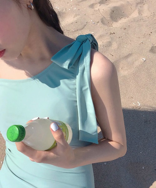 Dita Muaj.（ディータムアージュ）の「ワンショルダーナチュラルカラーシンプルワンピース 水着（水着・レディース・ベージュ/ライトブルー/アイボリー・L/M/XL）」の20枚目の写真