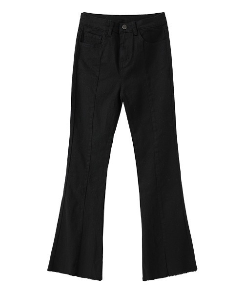 COCOMOMO（ココモモ）の「秋・冬も大活躍◎ ハイウエスト フレア デニムパンツ（デニムパンツ・レディース・ダークグレー/ライトブルー/ブラック・S/M）」の18枚目の写真