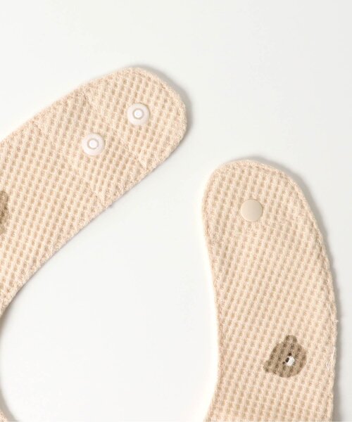 ★グリーンストライプ×白ゴマおむすび★ ハンドメイド　リバーシブル　スタイ ☆グリーンストライプ×白ゴマおむすび☆ ハンドメイド