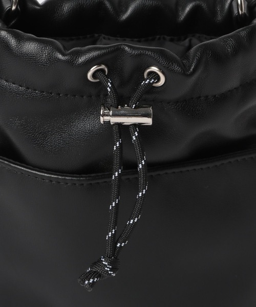 niko and...（ニコアンド）の「オリジナル太コードショルダー巾着（ショルダーバッグ・レディース・ホワイト/ブラック・0）」の20枚目の写真