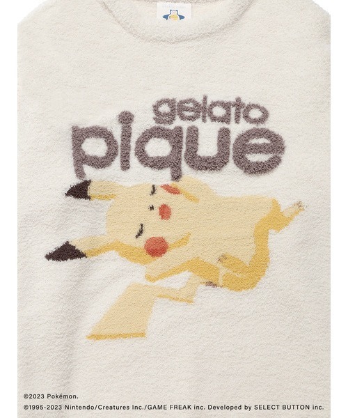 gelato pique(ジェラートピケ)の「【ポケモンスリープ】【メンズ】ベビモコジャガードプルオーバー&ロングパンツセット(ルームウェア/パジャマ・メンズ・アイボリー/ネイビー・MEDIUM/LARGE)」の11枚目の写真