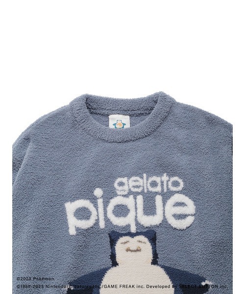 gelato pique(ジェラートピケ)の「【ポケモンスリープ】【メンズ】ベビモコジャガードプルオーバー&ロングパンツセット(ルームウェア/パジャマ・メンズ・アイボリー/ネイビー・MEDIUM/LARGE)」の21枚目の写真