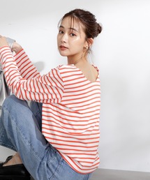 N.(N. Natural Beauty Basic) | ◆バスクボーダーロンT(Tシャツ/カットソー)