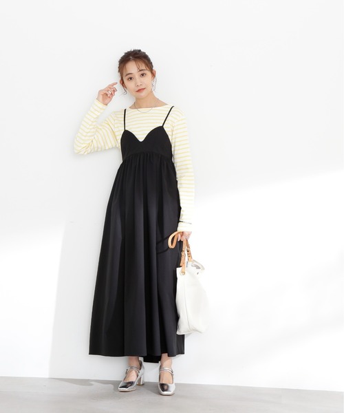 N.(N. Natural Beauty Basic)(エヌエヌナチュラルビューティーベーシック)の「◆バスクボーダーロンT(Tシャツ/カットソー・レディース・イエロー/オレンジ/ブルー・MEDIUM)」の5枚目の写真