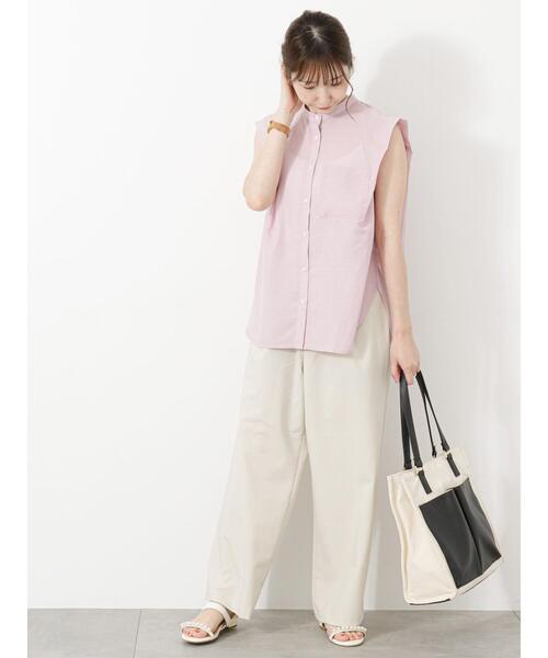 Te chichi TERRASSE(テチチテラス)の「ウエストリボンワイドパンツ(その他パンツ・レディース・ブラック/グリーン/モカ/ベージュ・F)」の5枚目の写真