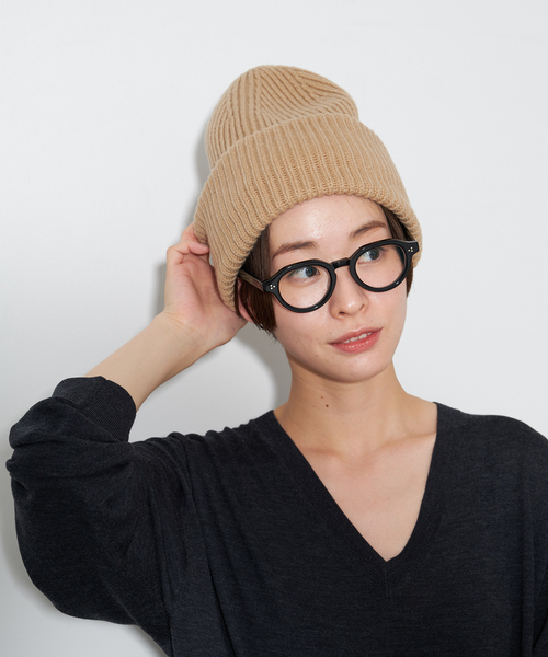 Plage fluffy beanieグレー美品 プラージュニットビーニー今期
