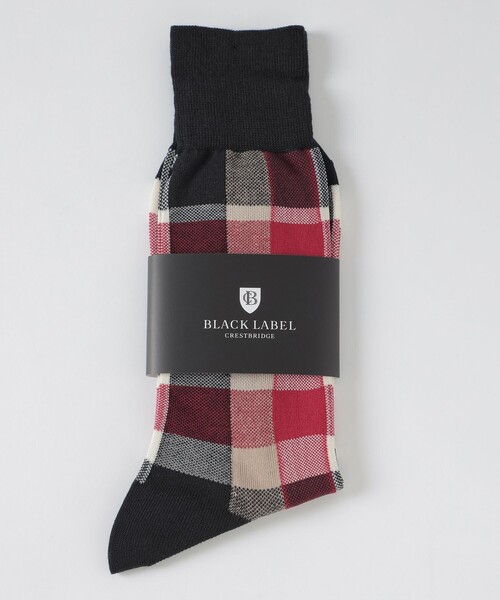 BLACK LABEL CRESTBRIDGE（ブラックレーベル・クレストブリッジ）の「クレストブリッジチェックソックス（ソックス/靴下・メンズ・ベージュ系その他/ブラック/レッド系その他2・FREE）」の9枚目の写真