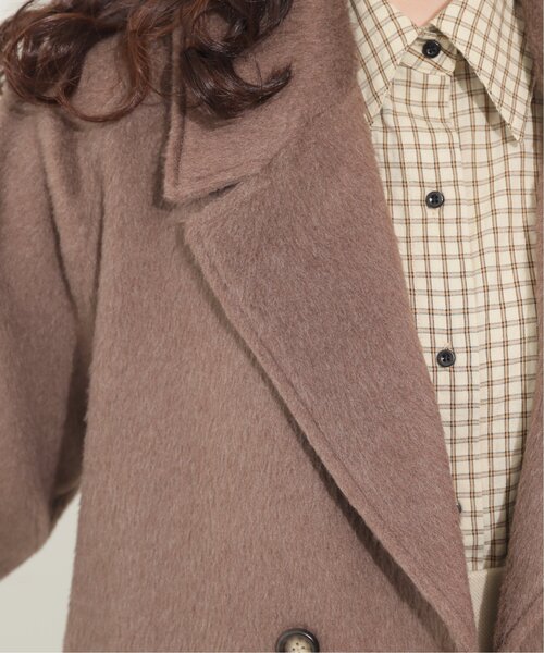 RAY CASSIN(レイカズン)の「カタログ掲載/ビッグカラーシャギーチェスターコート(チェスターコート・レディース・ブラック/パープル/ブラウン・FREE)」の16枚目の写真