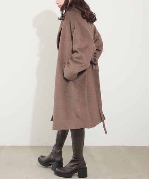 RAY CASSIN(レイカズン)の「カタログ掲載/ビッグカラーシャギーチェスターコート(チェスターコート・レディース・ブラック/パープル/ブラウン・FREE)」の18枚目の写真