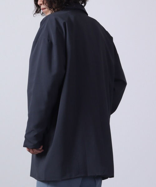 Big shirt collar coat / ビッグシャツステンカラーコート