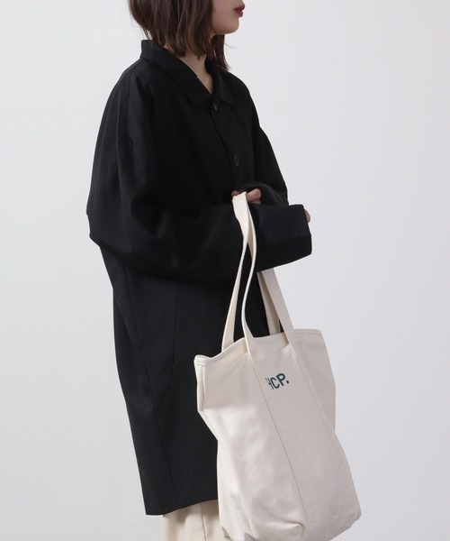 FUNALIVE(ファンアライブ)の「Big shirt collar coat / ビッグシャツステンカラーコート unisex(ステンカラーコート・メンズ・キャメル/チャコール/ネイビー/ブラック/ブルーグリーン/杢グレー・LL/L/M)」の16枚目の写真