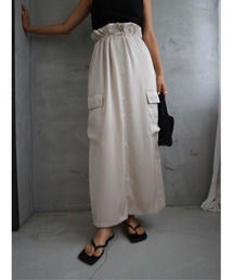 TRUNC 88 | Satin Drawstring Cargo Skirt(スカート)