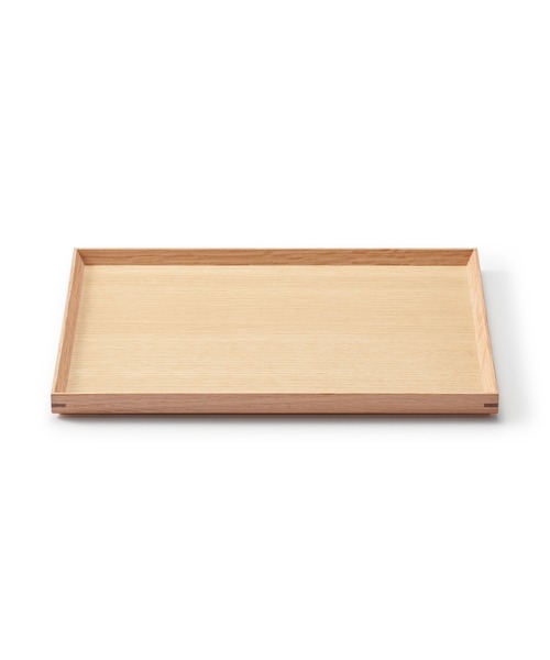 無印良品(ムジルシリョウヒン)の「木製 角型トレー 約幅35×奥行26×高さ2cm(ランチョンマット/テーブルウェア・メンズ・ナチュラル・FREE)」の1枚目の写真