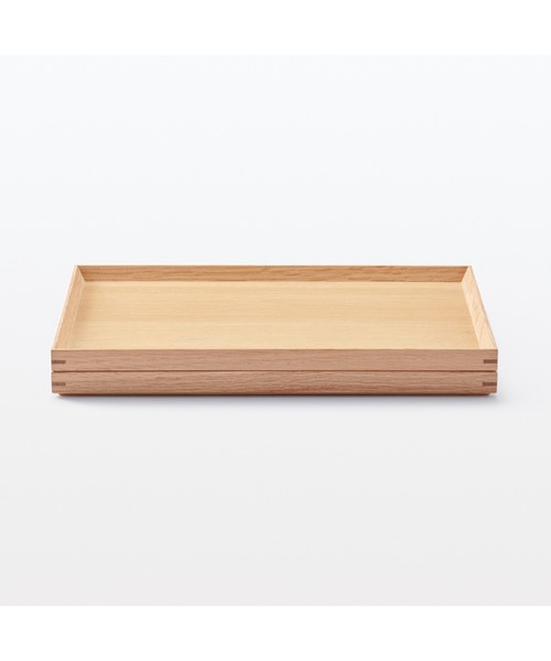 無印良品(ムジルシリョウヒン)の「木製 角型トレー 約幅35×奥行26×高さ2cm(ランチョンマット/テーブルウェア・メンズ・ナチュラル・FREE)」の5枚目の写真