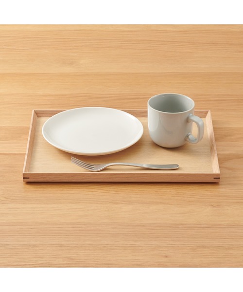 無印良品(ムジルシリョウヒン)の「木製 角型トレー 約幅35×奥行26×高さ2cm(ランチョンマット/テーブルウェア・メンズ・ナチュラル・FREE)」の7枚目の写真