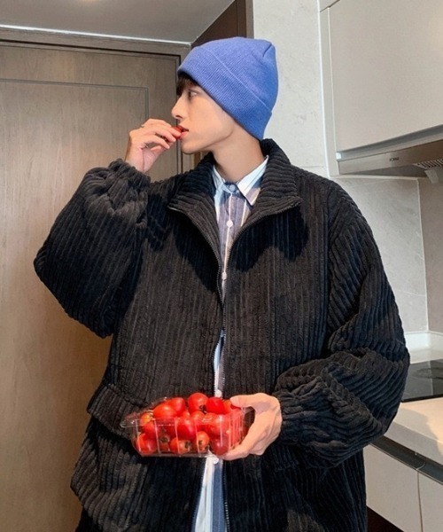 B.R.U（ブル）の「コーデュロイカジュアルブルゾン / 個性派アウター /（ブルゾン・メンズ・ライトグリーン/ブラック/アイボリー・FREE）」の17枚目の写真