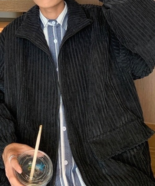B.R.U（ブル）の「コーデュロイカジュアルブルゾン / 個性派アウター /（ブルゾン・メンズ・ライトグリーン/ブラック/アイボリー・FREE）」の18枚目の写真