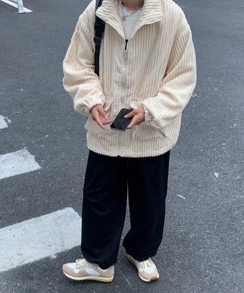 B.R.U（ブル）の「コーデュロイカジュアルブルゾン / 個性派アウター /（ブルゾン・メンズ・ライトグリーン/ブラック/アイボリー・FREE）」の20枚目の写真