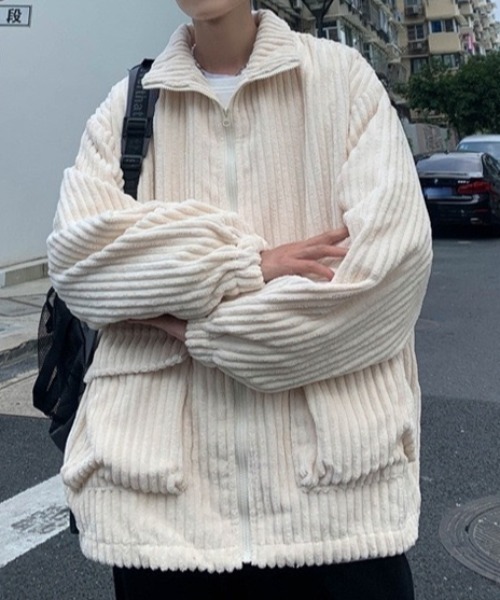 B.R.U（ブル）の「コーデュロイカジュアルブルゾン / 個性派アウター /（ブルゾン・メンズ・ライトグリーン/ブラック/アイボリー・FREE）」の22枚目の写真