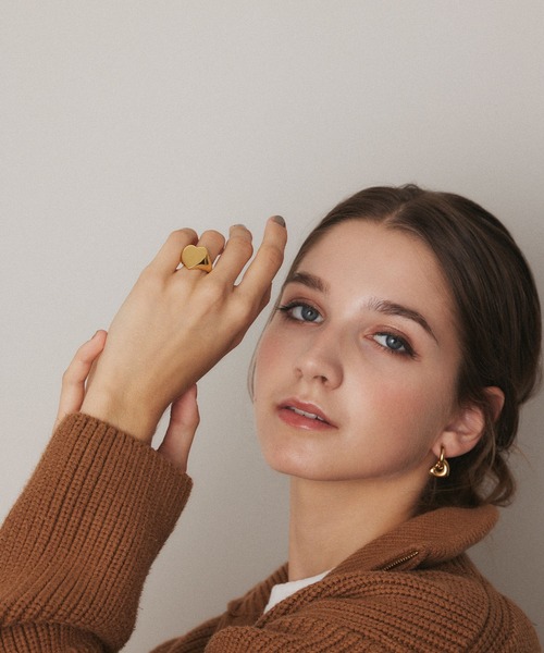 CENE（セネ）の「【CENE】セネ/ニュアンスハートフープピアス（ピアス（両耳用）・レディース・シルバー/ゴールド・FREE）」の20枚目の写真