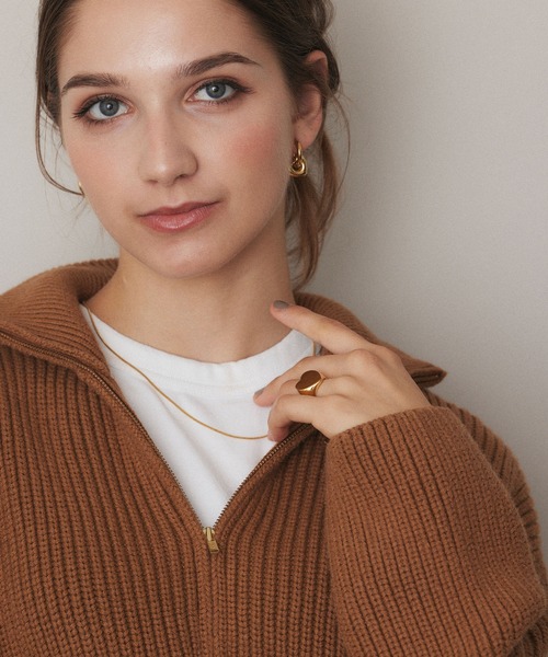 CENE（セネ）の「【CENE】セネ/ニュアンスハートフープピアス（ピアス（両耳用）・レディース・シルバー/ゴールド・FREE）」の22枚目の写真