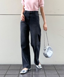 ハイウエストストレートデニム