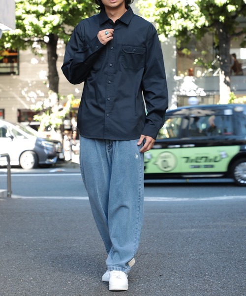 United Athle（ユナイテッドアスレ）の「【United Athle】T/C ワークシャツ ロングスリーブ 開襟 長袖シャツ ※1773（シャツ/ブラウス・メンズ・モカ/オフホワイト/ダークネイビー/ブラック・M/S/XXL/XL/L）」の20枚目の写真