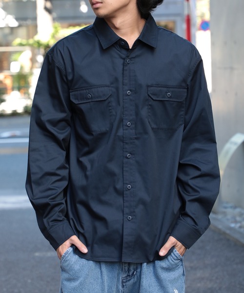 セール】【United Athle】T/C ワーク ロングスリーブ シャツ ※1773