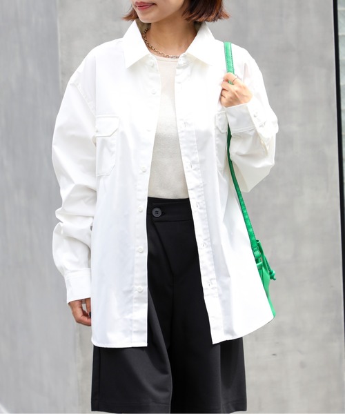 United Athle（ユナイテッドアスレ）の「【United Athle】T/C ワークシャツ ロングスリーブ 開襟 長袖シャツ ※1773（シャツ/ブラウス・メンズ・モカ/オフホワイト/ダークネイビー/ブラック・M/S/XXL/XL/L）」の5枚目の写真