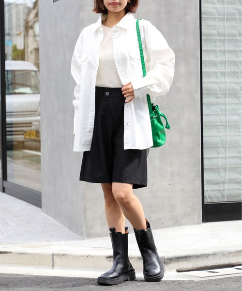 United Athle（ユナイテッドアスレ）の「【United Athle】T/C ワークシャツ ロングスリーブ 開襟 長袖シャツ ※1773（シャツ/ブラウス・メンズ・モカ/オフホワイト/ダークネイビー/ブラック・M/S/XXL/XL/L）」の7枚目の写真