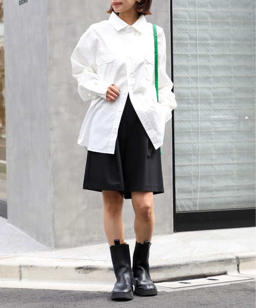 United Athle（ユナイテッドアスレ）の「【United Athle】T/C ワークシャツ ロングスリーブ 開襟 長袖シャツ ※1773（シャツ/ブラウス・メンズ・モカ/オフホワイト/ダークネイビー/ブラック・M/S/XXL/XL/L）」の8枚目の写真