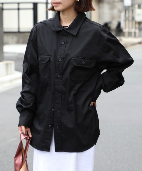 セール】【United Athle】T/C ワークシャツ ロングスリーブ 開襟 長袖