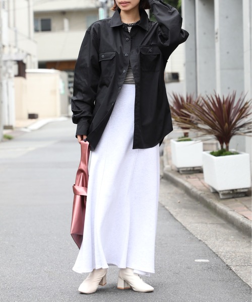 United Athle（ユナイテッドアスレ）の「【United Athle】T/C ワークシャツ ロングスリーブ 開襟 長袖シャツ ※1773（シャツ/ブラウス・メンズ・モカ/オフホワイト/ダークネイビー/ブラック・M/S/XXL/XL/L）」の13枚目の写真