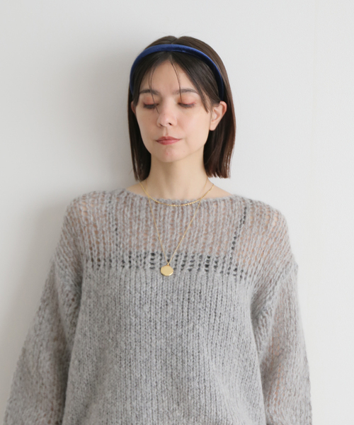 La TOTALITE（ラトータリテ）の「【MARZOLINE MILANO/マルツォリーネ ミラノ】ベルベットカチューシャ（カチューシャ