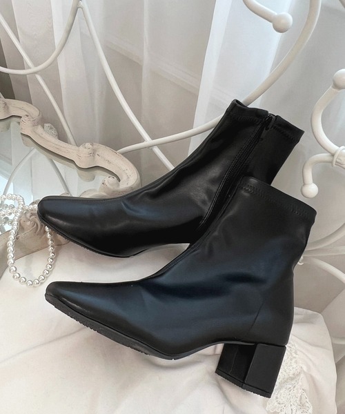 apres jour（アプレジュール）の「ショートブーツ【ZOZOTOWN限定アイテム】（ブーツ・レディース・ブラック/アイボリー/ダークブラウン・X-LARGE/SMALL/MEDIUM/LARGE）」の6枚目の写真