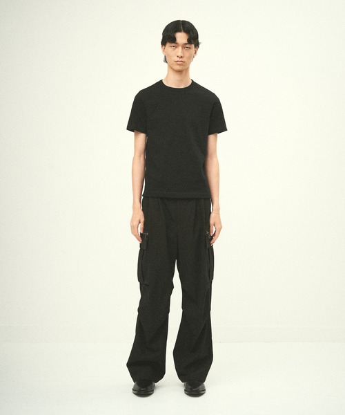 Juha(ユハ)の「VINTAGE PLAINSTITCH TEE(Tシャツ/カットソー・メンズ・オリーブ/キナリ/ブラック・4/3)」の4枚目の写真