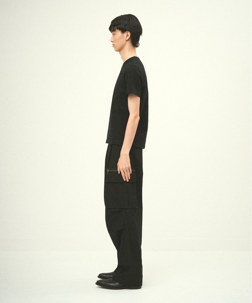 Juha(ユハ)の「VINTAGE PLAINSTITCH TEE(Tシャツ/カットソー・メンズ・オリーブ/キナリ/ブラック・4/3)」の5枚目の写真