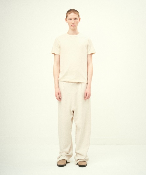Juha(ユハ)の「VINTAGE PLAINSTITCH TEE(Tシャツ/カットソー・メンズ・オリーブ/キナリ/ブラック・4/3)」の8枚目の写真