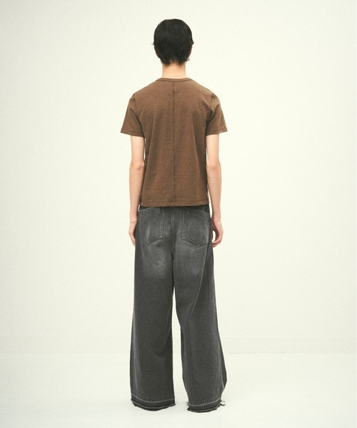Juha(ユハ)の「VINTAGE PLAINSTITCH TEE(Tシャツ/カットソー・メンズ・オリーブ/キナリ/ブラック・4/3)」の13枚目の写真