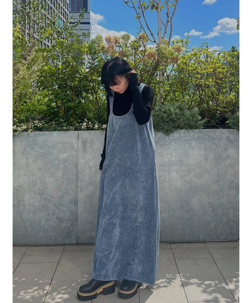 AMAIL(アマイル)の「Vero vero loose dress(ワンピース・レディース・ブルー/ブラウン・FREE)」の16枚目の写真