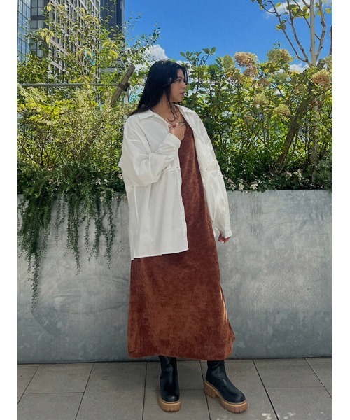 AMAIL(アマイル)の「Vero vero loose dress(ワンピース・レディース・ブルー/ブラウン・FREE)」の17枚目の写真