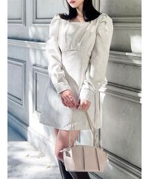 RESEXXY | ハイウエストツイードミニワンピース(ワンピース)