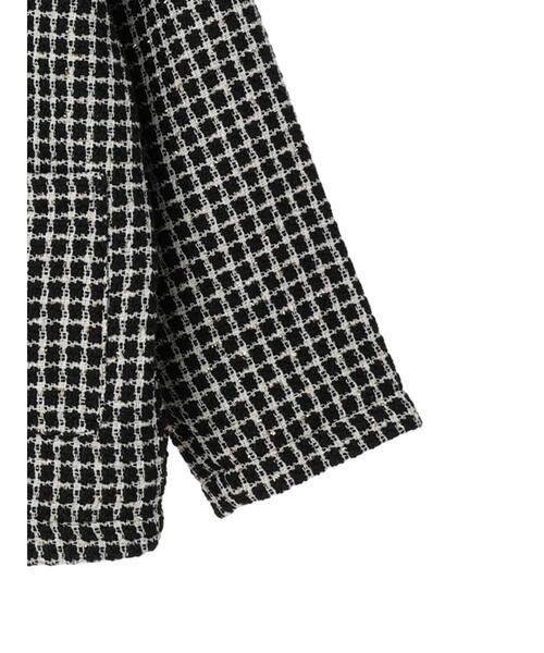 ELENCARE DUE（エレンカーレデュエ）の「・ELENCARE　DUE　ツィードノーカラージャケット（その他アウター・レディース・ブラック/アイボリー・FREE）」の18枚目の写真