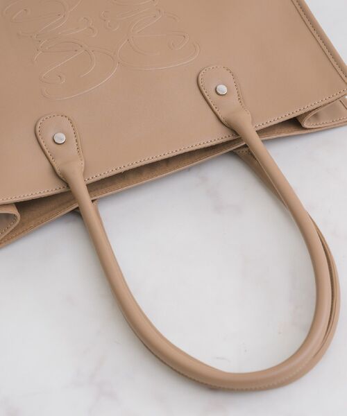 ems excite（エムズエキサイト）の「エンボストートバッグ（トートバッグ・レディース・オフホワイト/ベージュ/ブラック・ONE SIZE）」の13枚目の写真