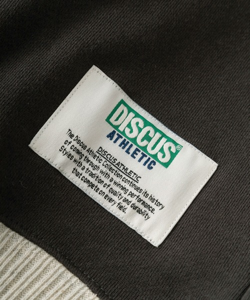 DISCUS(ディスカス)の「【DISCUS/ディスカス】ワンポイント ピスネームタグ付き リブラインデザイン ビッグシルエット クルーネックスウェット/ オーバーサイズ(スウェット・レディース・ライトブルー/グレー/ホワイト/スミクロ・M/L)」の10枚目の写真
