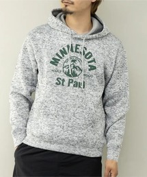 STYLEBLOCK | ニットフリース裏起毛プリントスウェットプルオーバーパーカー(パーカー)