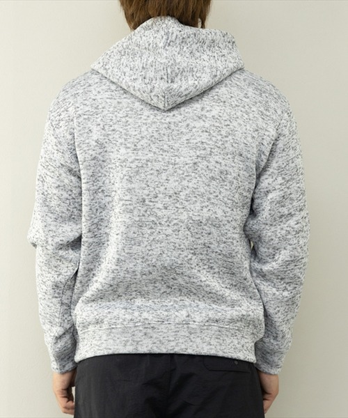 STYLEBLOCK（スタイルブロック）の「ニットフリース裏起毛プリントスウェットプルオーバーパーカー（パーカー・メンズ・ネイビー/杢グレー/ヘザーチャコール/ブラウン・M/LL/L）」の9枚目の写真