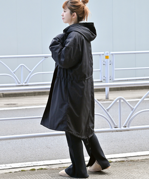 ブラック モッズコート ファー付き　23区L Yahoo!オークション -「23区 モッズコート」の落札相場・落札価格